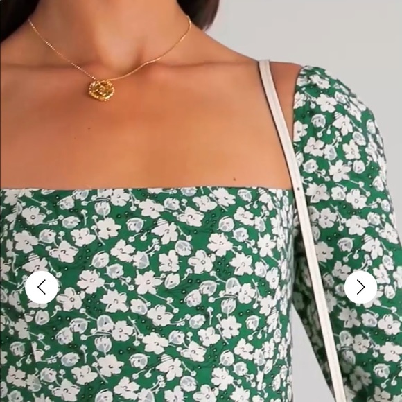 Reformation Dresses Reformation Sigmund Dress Green Poshmark